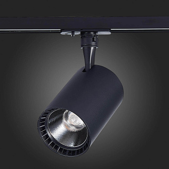 Трековый светильник ST Luce CAMI ST351.436.15.36 15Вт LED матовый чёрный для однофазного трека