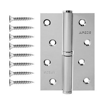Петля карточная APECS B-STEEL-CR-R 100х70мм хром