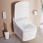 Унитаз подвесной VITRA V-Care 7231B403-6216 безободковый с микролифтом