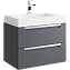 Тумба с раковиной AQWELLA Cube CUB0107GR 45х69,8х50,8см