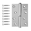 Петля карточная APECS B-STEEL-CR-R 100х70мм хром