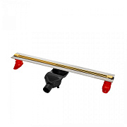 Щелевой душевой трап BERGES SUPER Slim 092153 73х31,2см горизонтальный сток