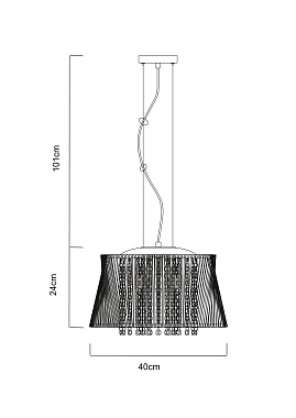 Люстра подвесная Arte Lamp INCANTO A4207SP-4CC 40Вт 4 лампочек G9