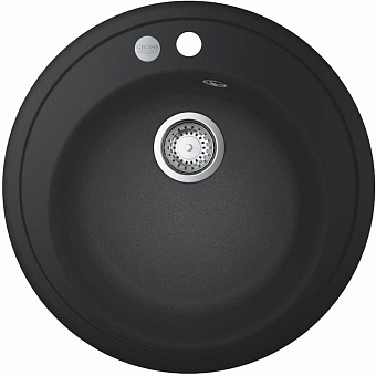 Мойка кухонная GROHE K200 31656AP0 51х51см чёрный гранит