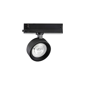 Трековый светильник IDEAL LUX POV 296333 22Вт LED чёрный для трёхфазного трека