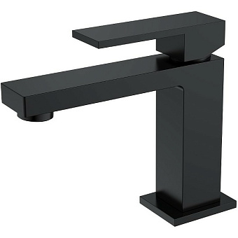 Смеситель для раковины Boheme Qubic 471-B чёрный