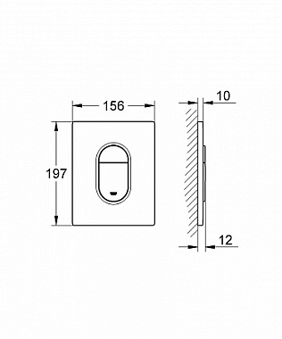 Панель смыва GROHE Arena Cosmopolitan 38844SH0 белый