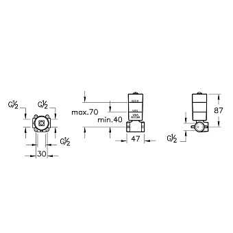 Внутренняя часть смесителя VITRA Stop valves A41455
