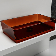Раковина накладная Abber KRISTALL AT2803Opal 60х40см