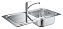 Мойка кухонная GROHE K300 31563SD0 86х50см хром