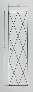 Пенал подвесной Comforty Кремона 00-00001219CF 31,5х37,5х148см латте