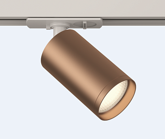 Трековый светильник Maytoni Focus S TR020-1-U-GU10-WC 10Вт GU10 медь для однофазного трека