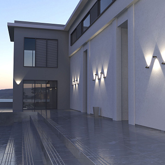 Светильник фасадный Elektrostandard Ray a056370 35134/W 6Вт IP54 LED чёрный