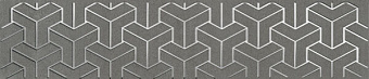 Бордюр KERAMA MARAZZI AD\C569\6399 серый темный 25х5,4см 0,405кв.м.