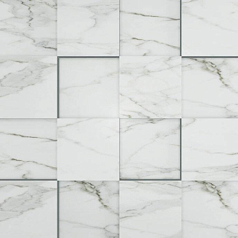 Керамическая мозаика ESTIMA ALBA Mosaic/AB01_PS/30x30/5x5 белый 30х30см 0,9кв.м.