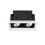 Светильник точечный встраиваемый Lucia Tucci OPZIONE 536.2-5W*2-WT/BK 10Вт LED