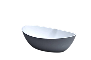 Раковина накладная SALINI CALLISTA 1101103GRH S-Sense глянцевая 56х34см