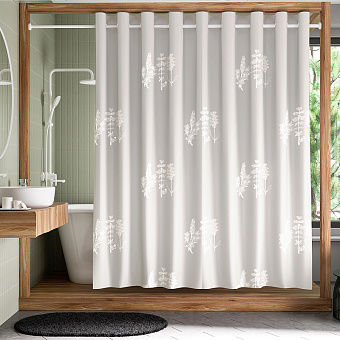 Шторка для ванной WASSERKRAFT Ohre 200х200см серый