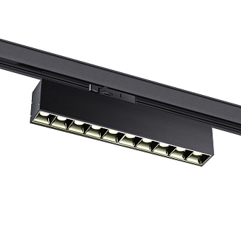 Трековый светильник Novotech ITER 358861 16Вт LED чёрный для трёхфазного трека