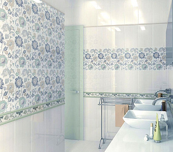Настенная плитка KERAMA MARAZZI 6233 бежевый 25х40см 1,1кв.м. глянцевая