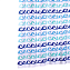 Шторка для ванной MILARDO Blue curls 910P180M11 180х200см голубой