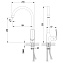 Смеситель для кухни LEMARK Plus Shape LM1705C поворотный излив хром
