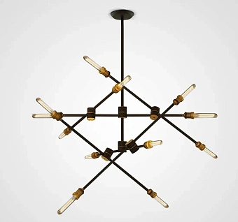 Люстра потолочная ImperiumLOFT Rod 101988-26 720Вт 12 лампочек E27