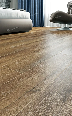 Виниловый ламинат Alpine Floor Дуб Шоколадный ЕСО 7-18 1220х183х8мм 43 класс 1,79кв.м