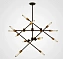 Люстра потолочная ImperiumLOFT Rod 101988-26 720Вт 12 лампочек E27