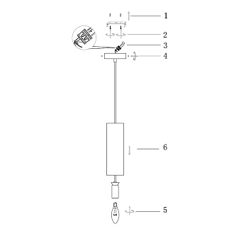 Светильник подвесной Maytoni Gioia P011PL-01G 40Вт E14
