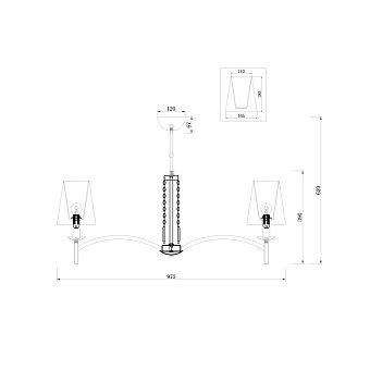 Люстра подвесная Maytoni Krona MOD076PL-08N 320Вт 8 лампочек E14