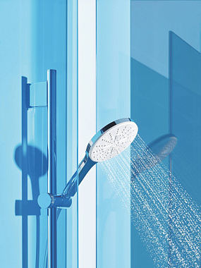 Душевой гарнитур GROHE Rainshower SmartActive 26579LS0 белый/хром