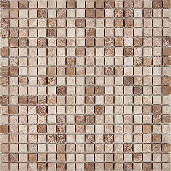 Мозаика PIXEL Каменная PIX224 Light Emperador мрамор 30,5х30,5см 0,93кв.м.