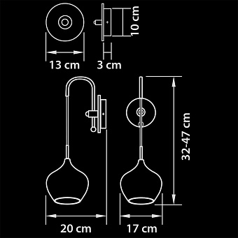 Бра Lightstar Pentola 803540 40Вт E14