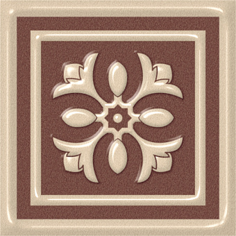 Вставка ESTIMA Melody Decor/Ven_Beige/5,8х5,8х7 Milky White 5,8х5,8смкв.м.