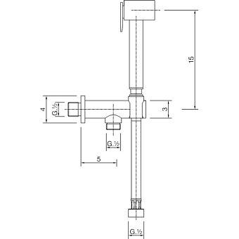 Гигиенический душ Cisal Shower CU00791021 хром