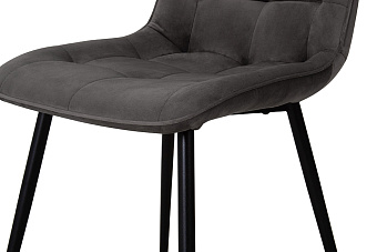 Кухонный стул AERO 47х65х87см велюр/сталь Dark Grey