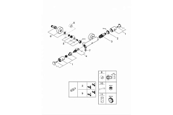 Смеситель для душа GROHE Grohtherm 800 Cosmopolitan 34765000 хром