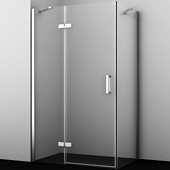 Угловое ограждение WASSERKRAFT Aller 10H10LWHITE 200х120см стекло прозрачное