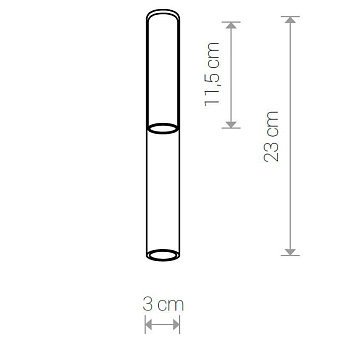 Плафон Nowodvorski Cameleon Straw S 8401 230х30мм прозрачный