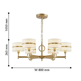 Люстра подвесная Favourite Mateo 2634-6P 240Вт 6 лампочек E14