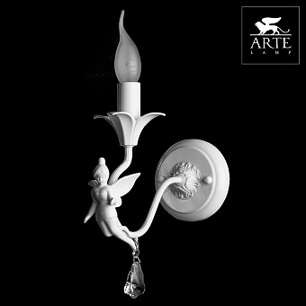 Светильник настенный Arte Lamp ANGELINA A5349AP-1WH 40Вт E14
