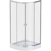 Угловое ограждение AM-PM X-Joy Twin Slide W88E-205-080MT64 195х80см стекло прозрачное