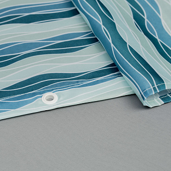 Шторка для ванной IDDIS Basic B17P218i11 180х180см синий