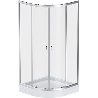 Угловое ограждение AM-PM X-Joy Twin Slide W88E-205-080MT64 195х80см стекло прозрачное