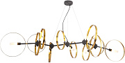 Люстра подвесная CRYSTAL LUX ARMONICA ARMONICA SP8 BLACK/BRASS V1 64Вт 8 лампочек G9/LED