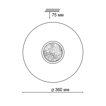Светильник настенно-потолочный Sonex Lazana 2074/CL 30Вт LED