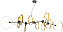 Люстра подвесная CRYSTAL LUX ARMONICA ARMONICA SP8 BLACK/BRASS V1 64Вт 8 лампочек G9/LED
