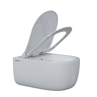 Унитаз подвесной BERGES EGO XL 082138 безободковый с микролифтом