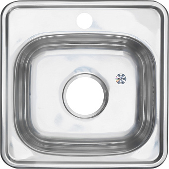 Мойка кухонная MELANA 3838 022 t (*15) 38х38см хром